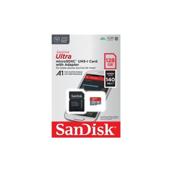 SanDisk Ultra MicroSDXC 128GB UHS-I U1 A1 + SD Adapter SDSQUAB-128G-GN6MA - Image 4