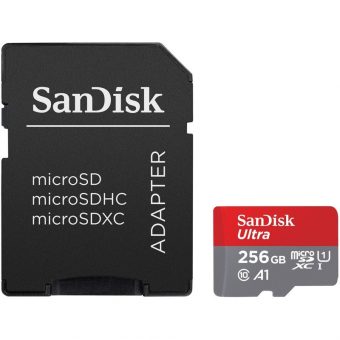 SanDisk Ultra MicroSDXC 256GB UHS-I U1 A1 + SD Adapter SDSQUAC-256G-GN6MA