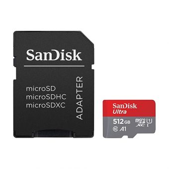 SanDisk Ultra MicroSDXC 512GB UHS-I U1 A1 + SD Adapter SDSQUAC-512G-GN6MA