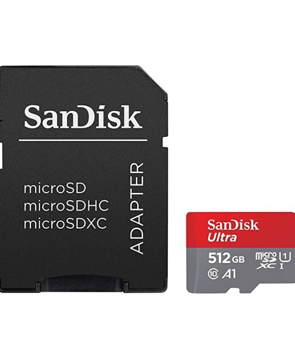SanDisk Ultra MicroSDXC 512GB UHS-I U1 A1 + SD Adapter SDSQUAC-512G-GN6MA