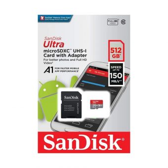SanDisk Ultra MicroSDXC 512GB UHS-I U1 A1 + SD Adapter SDSQUAC-512G-GN6MA - Image 4