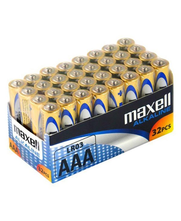 Maxell AAA/LR03 Alkaline battery 32pcs M49025