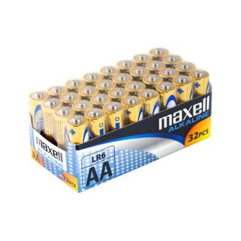 Maxell AA//LR6 Alkaline Battery 32Pcs M49025AA