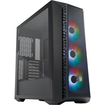 CoolerMaster MasterBox MB520 Mesh ARGB Midi Tower Tempered Glass Black MB520-KGNN-S00