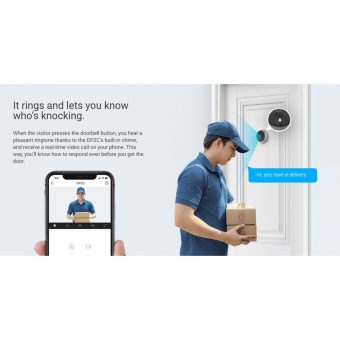 Ezviz DP2C Smart Wire-free Peephole Doorbell CS-DP2C-A0-6E2WPFBS - Image 5