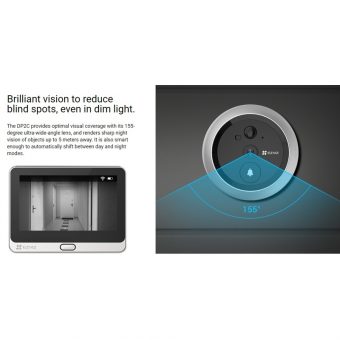 Ezviz DP2C Smart Wire-free Peephole Doorbell CS-DP2C-A0-6E2WPFBS - Image 7