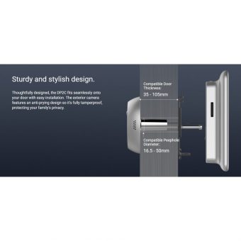 Ezviz DP2C Smart Wire-free Peephole Doorbell CS-DP2C-A0-6E2WPFBS - Image 8