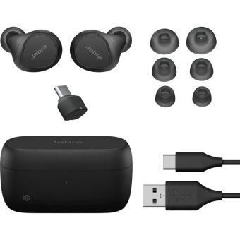 Jabra Evolve2 Buds MS USB-C Wireless Earbuds Black 20797-999-899 - Image 7