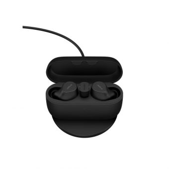 Jabra Evolve2 Buds UC USB-C Wireless Earbuds With Wireless Charging Pad Black 20797-989-889 - Image 8
