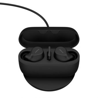 Jabra Evolve2 Buds UC USB-A Wireless Earbuds With Wireless Charging Pad Black 20797-989-989 - Image 6