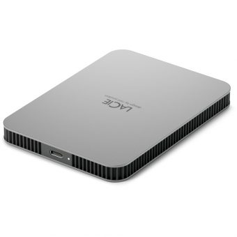 LaCie Mobile Drive V2 1TB USB-C 3.0 External HDD Moon Sliver STHG1000400 - Image 8