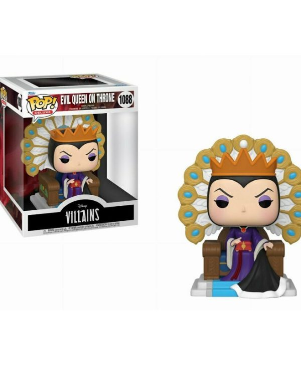 Funko Pop! Deluxe: Disney Villains Snow White and the Seven Dwarfs - Evil Queen on Throne #1088 Vinyl Figure 889698502702