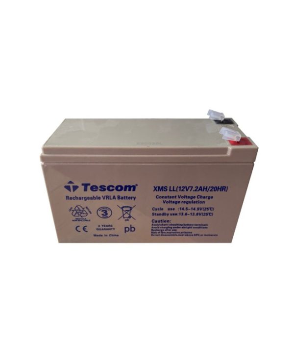 Tescom XMS LL UPS Battery Replacement 12V 7.2A BAT.0295