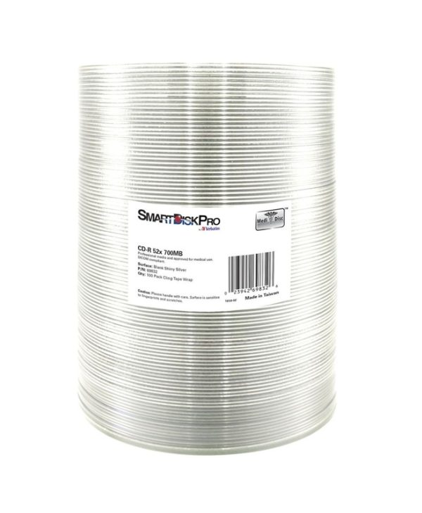 Verbatim SmartDisk Pro CDR 52x 700MB 100 Pack Silver  69832