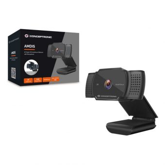 Conseptronic AMDIS  2K Super HD Webcam Black AMDIS02B - Image 5