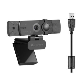 Conseptronic AMDIS 4K Ultra HD Webcam Black AMDIS07B - Image 3