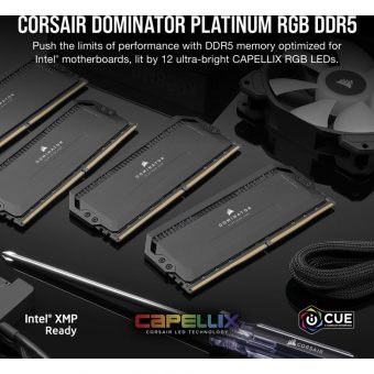 Corsair Dominator Platinum RGB 32GB (2x16GB) 6400MHz DDR5 Black CMT32GX5M2B6400C32 - Image 7