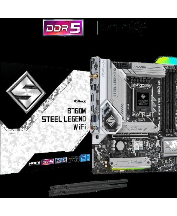 ASRock B760M Steel Legend Wi-Fi 90-MXBL70-A0UAYZ