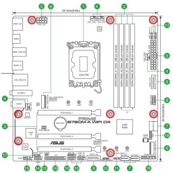 Asus Prime B760M-A Wi-Fi D4 90MB1CX0-M0EAY0 - Image 9