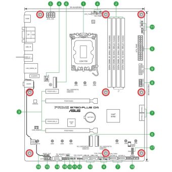 Asus Prime B760-Plus D4 90MB1CW0-M0EAY0 / 90MB1CW0-M1EAY0 - Image 9