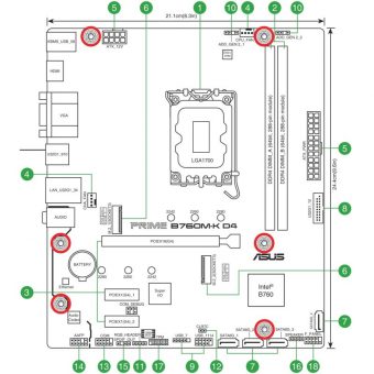 Asus Prime B760M-K D4 90MB1DS0-M0EAY0 - Image 10