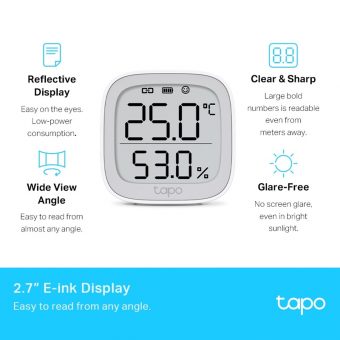 TP-Link Smart Temperature And Humidity Monitor Tapo T315 Ver:1.20 - Image 4
