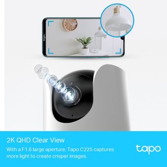 TP-Link Tapo C225 QHD Pan/Tilt Home Security Wi-Fi Camera - Image 2