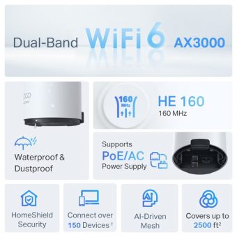 TP-Link Deco AX3000 X50 Whole Home Outdoor Mesh WiFi 6 System Deco X50-Outdoor 1-Pack V1 - Image 6