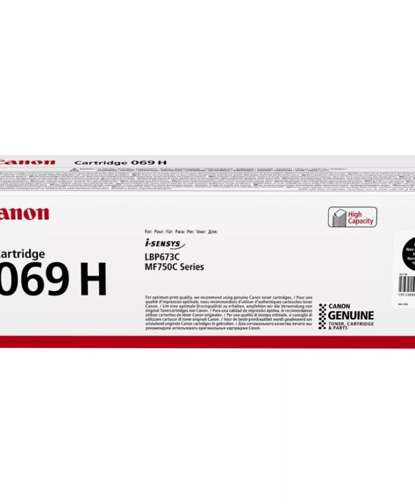 Canon 069H Toner Cartridge Black High Capacity 7.6K Pgs 5098C002