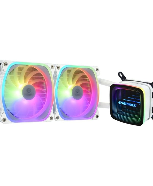 Enermax Aquafusion ADV 240 ARGB CPU Liquid Cooler White ELC-AQFA240-SQA-W