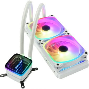 Enermax Aquafusion ADV 240 ARGB CPU Liquid Cooler White ELC-AQFA240-SQA-W - Image 2