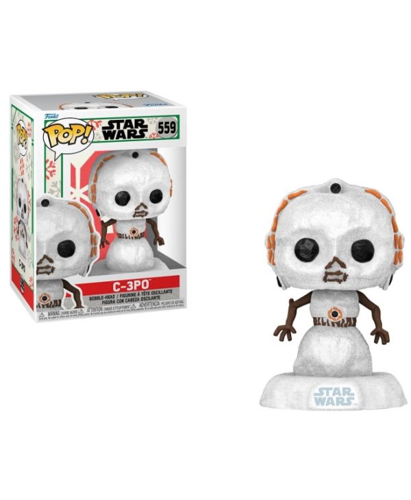 Funko Pop! Star Wars: Holiday - C-3PO (SNWMN) #559 Bobble-Head Vinyl Figure 889698643351