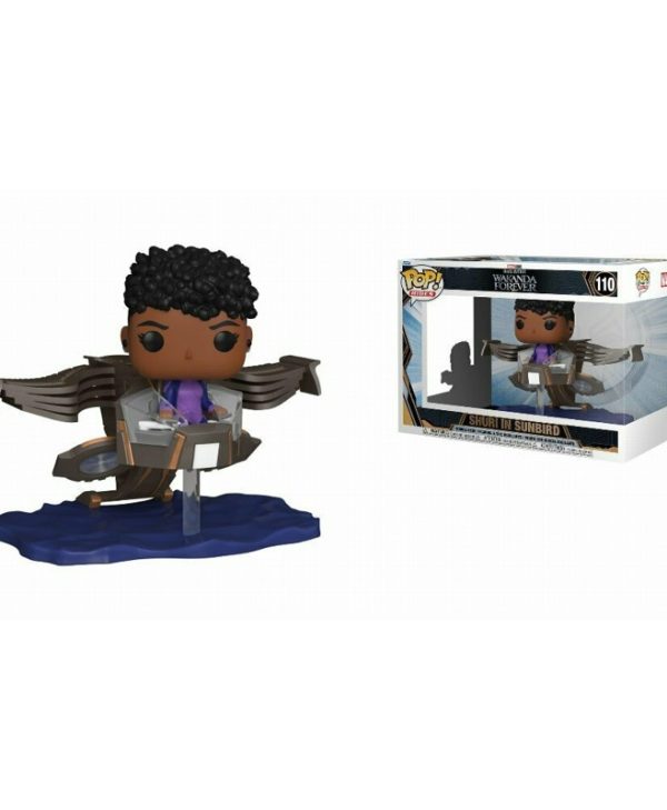 Funko Pop! Rides Deluxe: Marvel Black Panther Wakanda Forever - Shuri in Sunbird #110 Vinyl Figure 889698639477