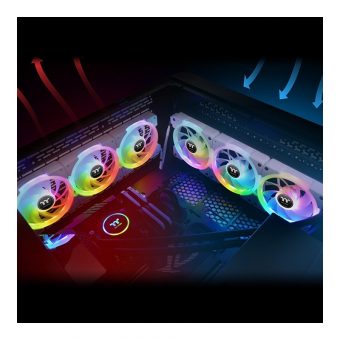 Thermaltake SWAFAN EX12 RGB 12cm Case Fan White 3-Pack CL-F161-PL12SW-A - Image 6