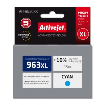 Activejet AH-963CRX Ink for HP 963XL 3JA27AE Blue 1760 pgs