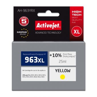Activejet AH-963YRX Ink for HP 963XL 3JA29AE Yellow 1760 pgs