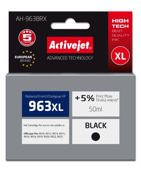 Activejet AH-963BRX Ink for HP 963XL 3JA30AE Black 2100 pgs