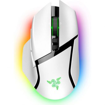 Razer Basilisk V3 Pro Wireless Gaming Mouse Mercury White RZ01-04620200-R3G1