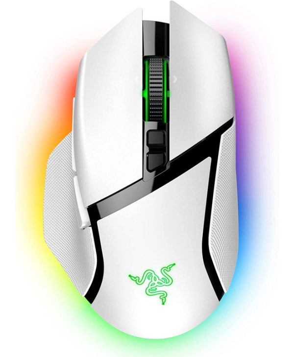 Razer Basilisk V3 Pro Wireless Gaming Mouse Mercury White RZ01-04620200-R3G1