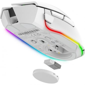 Razer Basilisk V3 Pro Wireless Gaming Mouse Mercury White RZ01-04620200-R3G1 - Image 4