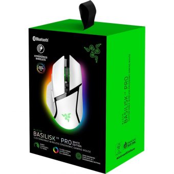 Razer Basilisk V3 Pro Wireless Gaming Mouse Mercury White RZ01-04620200-R3G1 - Image 13