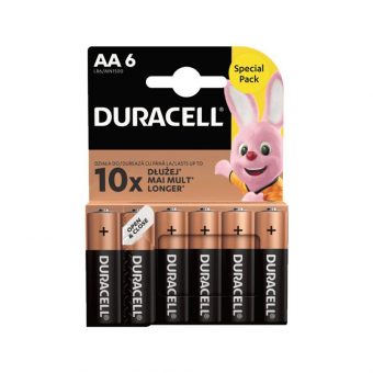 Duracell Αλκαλικές Μπαταρίες AA 1.5V 6pcs DAALR6MN15006