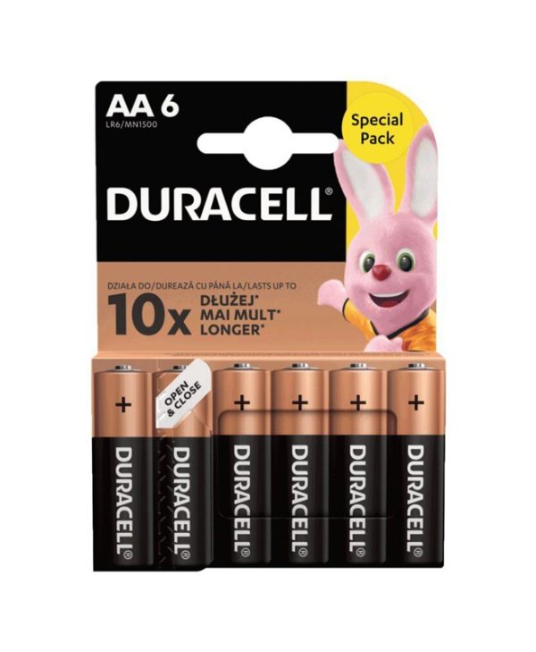 Duracell Αλκαλικές Μπαταρίες AA 1.5V 6pcs DAALR6MN15006
