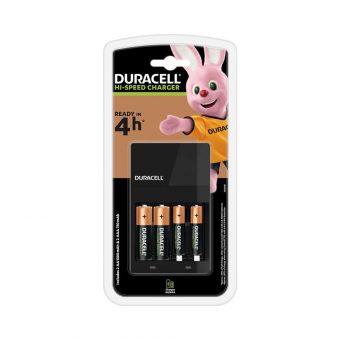 Duracell CEF14 Charger  4 Μπαταριών Ni-MH AA/AAA με 2xAA 1300mAh και 2xAAA 750mAh DCEF14