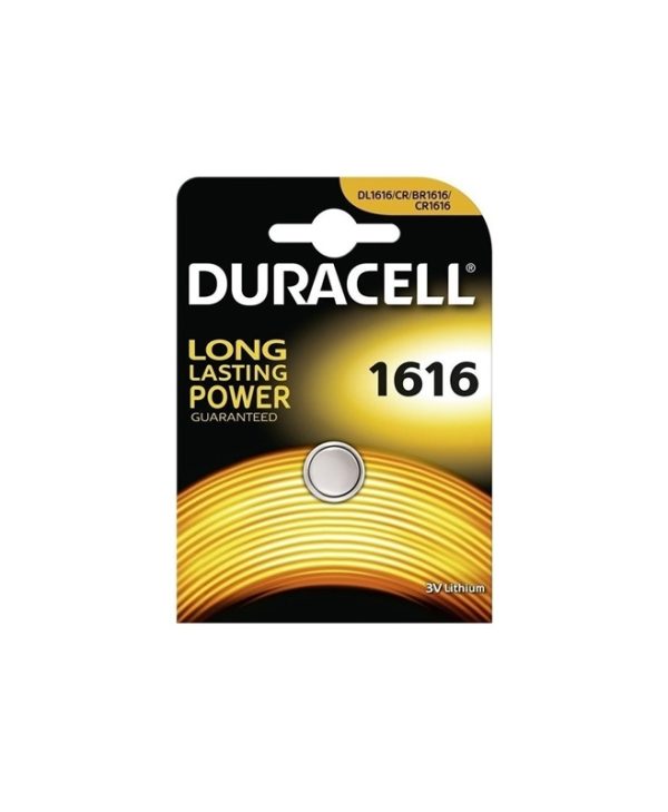 Duracell 1616 Μπαταρία Λιθίου Ρολογιών CR1616 3V 1pc DCR1616