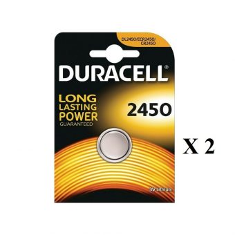 Duracell Electronics Μπαταρία Λιθίου Ρολογιών CR2450 3V 2pcs DECR24502