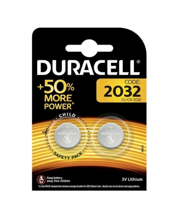 Duracell Long Lasting Power Μπαταρία Λιθίου CR2032 3V 2pcs DLLPCR2032