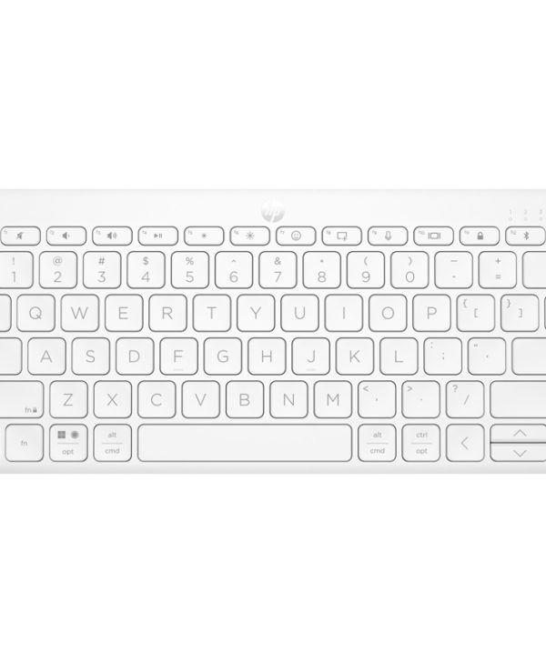 HP 350 Compact Multi-Device Bluetooth Keyboard US Layout White 692T0AA