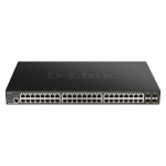 D-Link DGS-1250 Gigabit 48-Port + 4xSFP PoE Rackmount Managed Smart Switch DGS-1250-52XMP/E