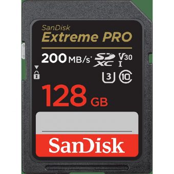 SanDisk Extreme Pro SDXC 128GB UHS-I U3 V30 Class 10 SDSDXXD-128G-GN4IN